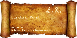 Linding Kund névjegykártya